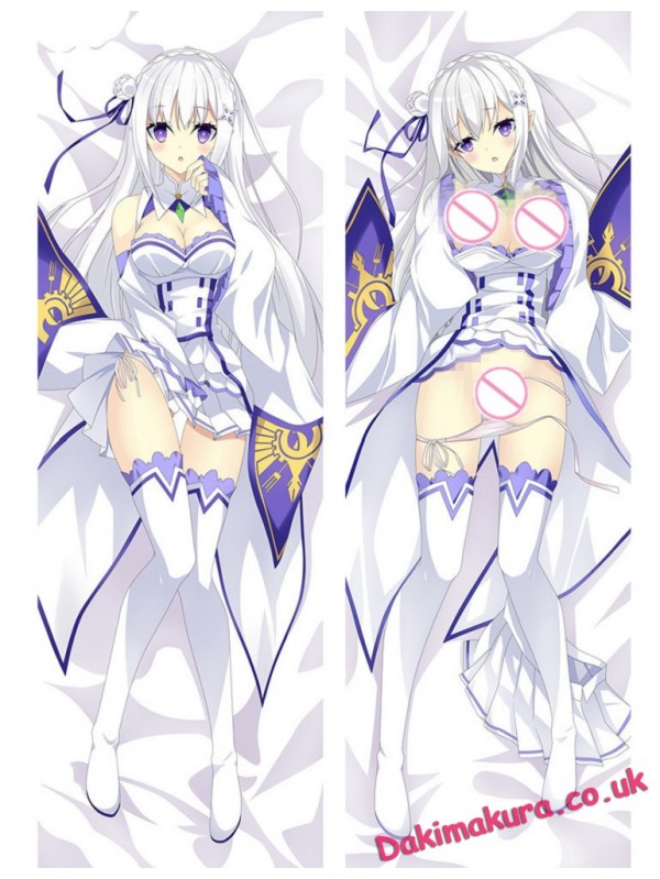 Emilia - Re Zero Anime Dakimakura Japanese Love Body Pillow Cover