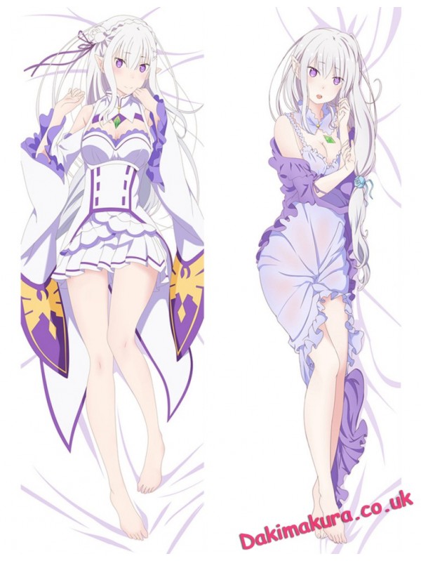 Emilia - Re Zero Anime Body Pillow Case japanese love pillows for sale