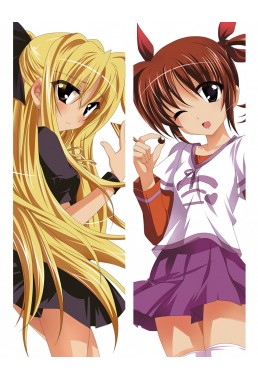 Nanoha Takamachi and Fate Testarossa - Magical Girl Lyrical Nanoha Anime Dakimakura Japanese Hugging Body Pillow Cover