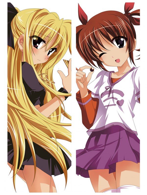 Nanoha Takamachi and Fate Testarossa - Magical Girl Lyrical Nanoha Anime Dakimakura Japanese Hugging Body Pillow Cover