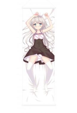 Kawaii White Haired Girl Japanese Anime Painting Home Decor Wall Scroll Posters