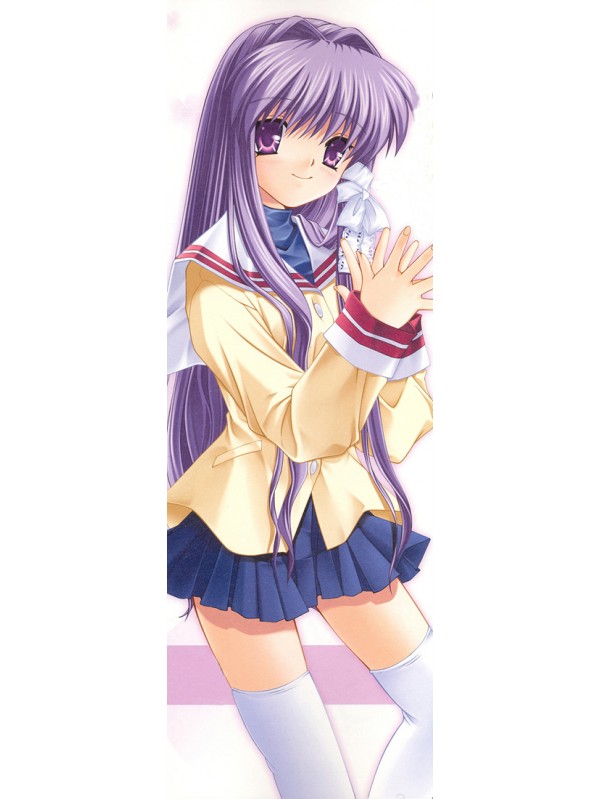 Clannad Ryou Fujibayashi Japanese Anime Wall Scroll Poster And Banner Satin Peach Skin